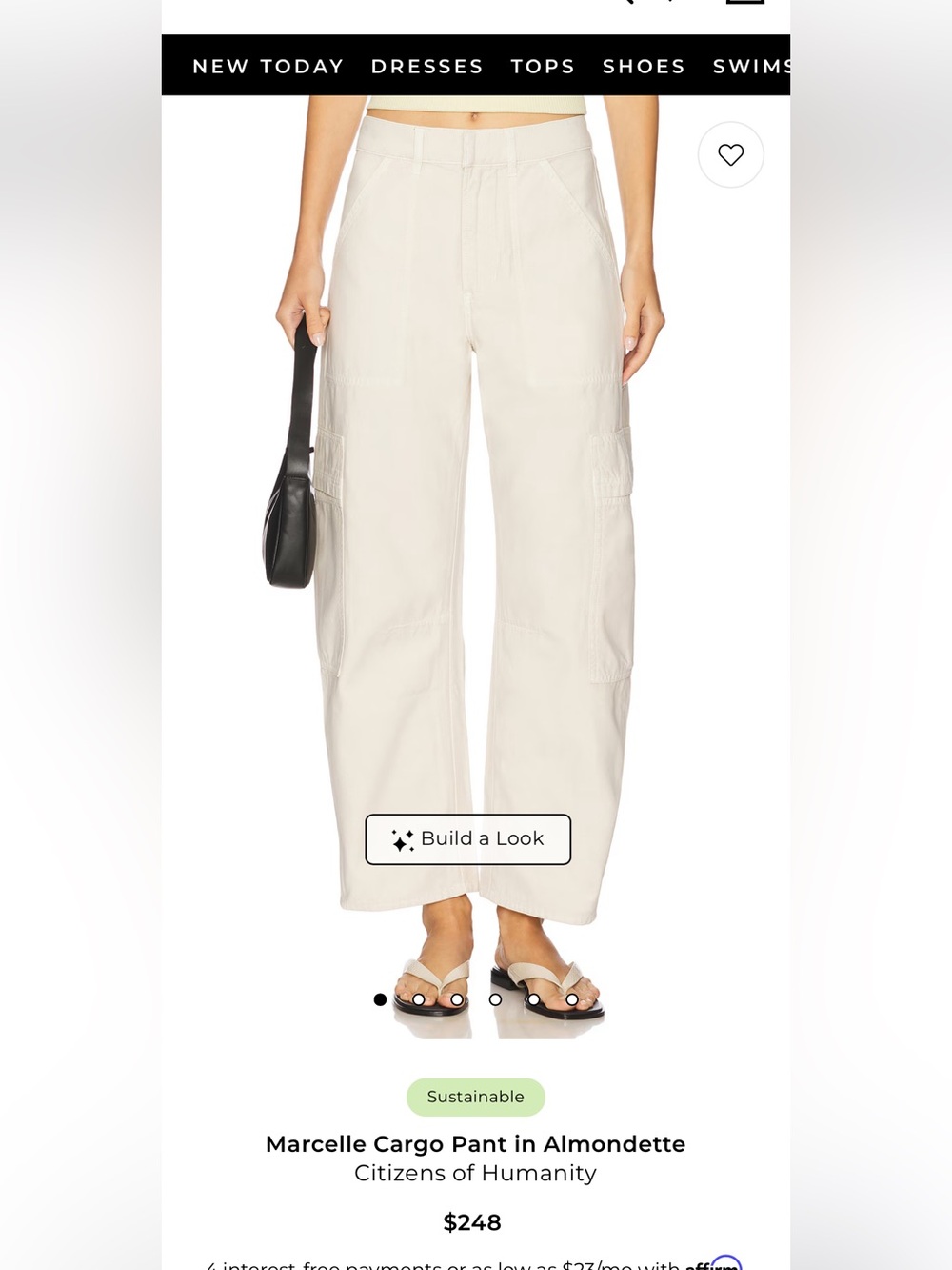 Citizens of Humanity Marcelle cargo pants in color Almonette. Size 28 - Picture 9 of 10